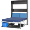 Italian vertical wall bed desk down by Expand Furniture