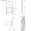Nano chairs dimensions and stack of 4 chairs example