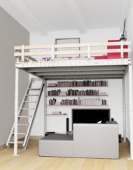 DIY Manhattan loft kit mezzanine