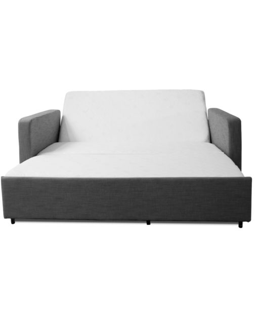 Grey-Harmony-sofa-bed-with-adjustable-back-rest-and-memory-foam-mattress-open