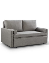 Th harmony queen sofa bed in iron grey fabric with memory foam sleep