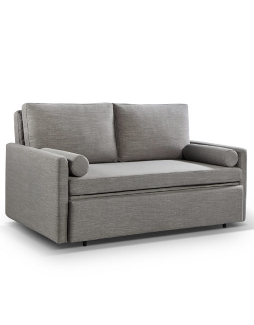 Th harmony queen sofa bed in iron grey fabric with memory foam sleep