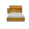 Cabinet-bed-in-natural-wood-color-no-handles