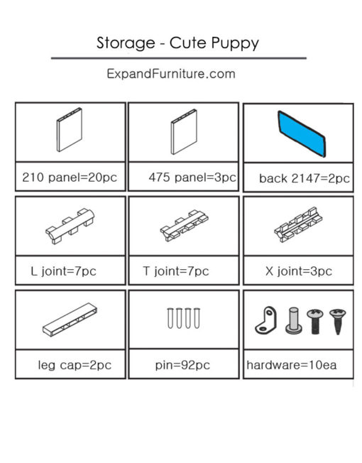 Cute-Puppy-storage-parts