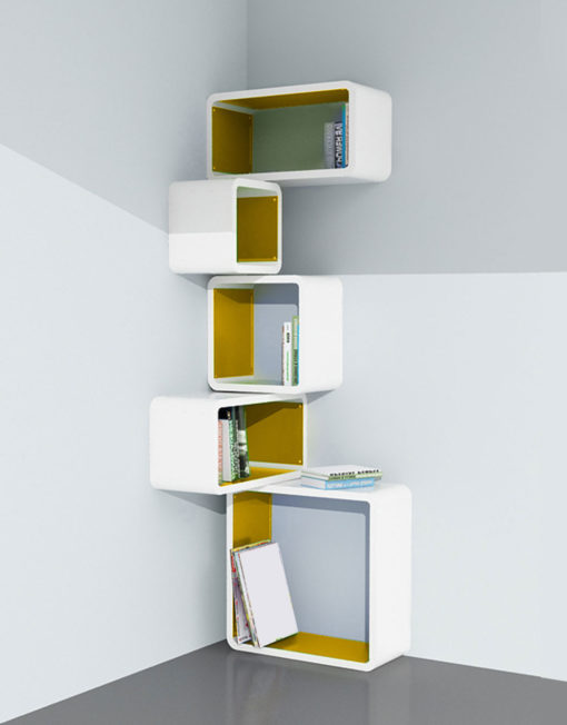 Modular-Corner-Cube-Wall-Shelf-M-in-white-and-orange