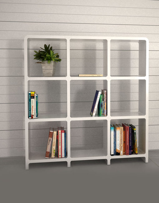 Modular-Storage-L3030-3x3-white-bookcase-storage