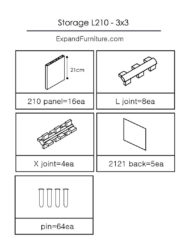 X-210-3x3cb-parts