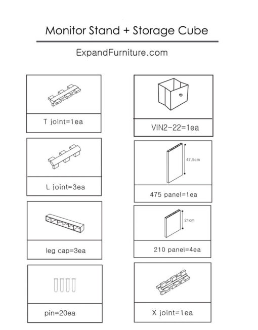 monitor-stand-and-storage-cube-parts