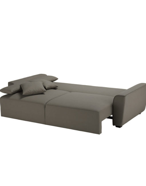 Cloud-Queen-Sofa-Sleeper-opened-in-pu-Taupe