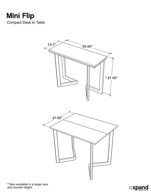 Mini Flip Dimensions