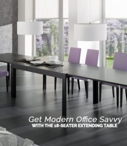 Get Modern Office Savvy with the 18-Seater Extending Table