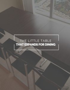 The little coffee table that expands for dining!