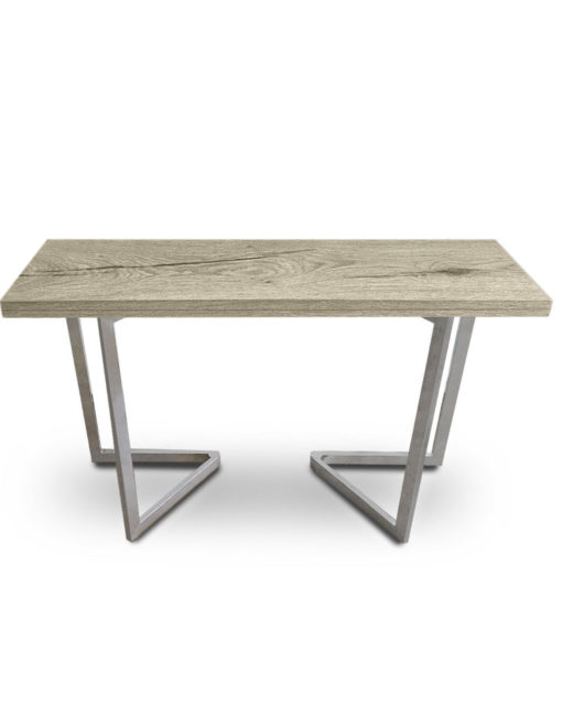 Grano wood panel flip console to table