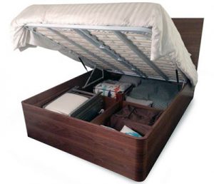 Pratico lift bed easy access to storage