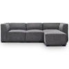 Soft-Cube Modern Modular Sofa Set - Square soft modular sofa in grey