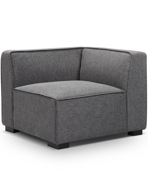 Soft Cube Modern grey sofa - Modular Corner Seat Module from angle