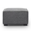 Soft Cube Modern grey sofa - Modular Ottoman Module from side
