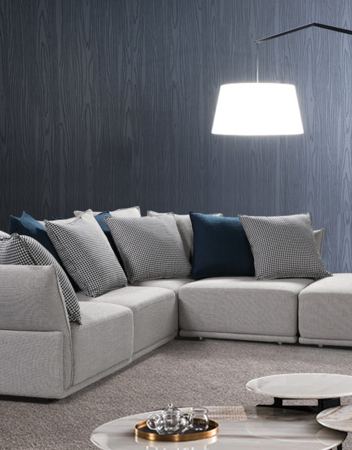 Stratus 5 seat modular sofa in modern home