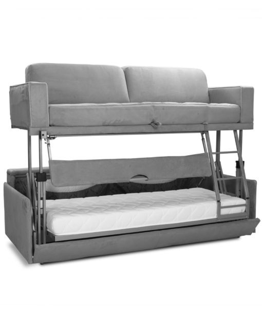 Dormire v2 from Italy - Bunk bed couch combination double decker sofa sleeps 2 adults