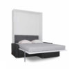 MurphySofa-Minima-in-white-glosss-with-charcoal-sofa-mini-sectional-opened