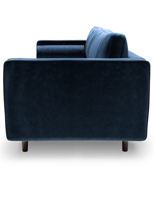 Scandormi-Contemporary-Modern-Tufted-Sofa-in-Blue-Velvet-microfiber-shown-from-the-side