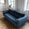 Scandormi Sofa Microfiber blue velvet modern sofa Expand Furniture Sofas