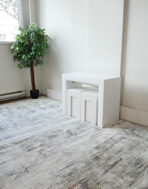 White Mini Scatola fits 2 under the Junior Giant Console Table