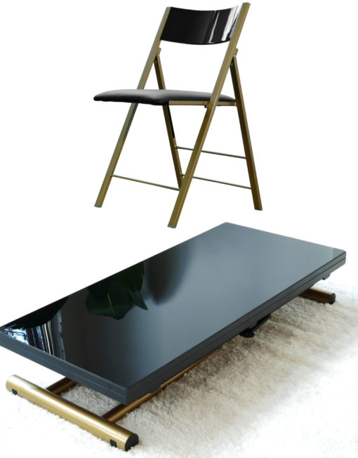 Transforming-table-evolved-v3-black-glass-and-satin-gold-dining-set-for-apartments