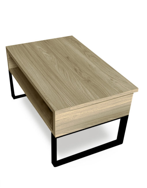 Mini-boost-lifting-coffee-table-in-compact-size-with-black-legs-and-grano-wood-top