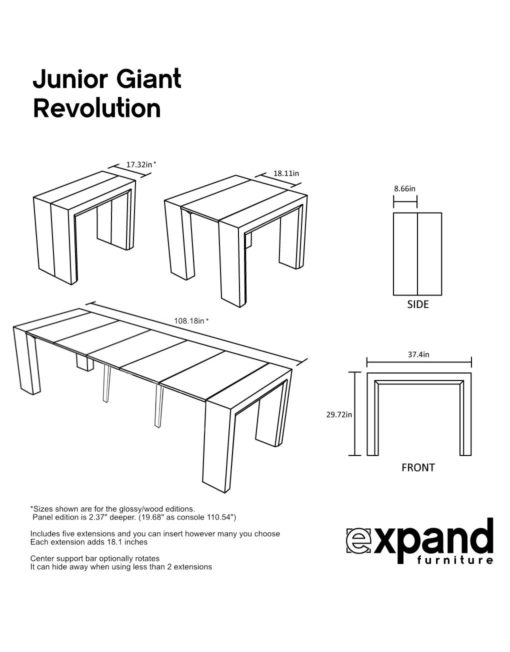 junior giant revolution size