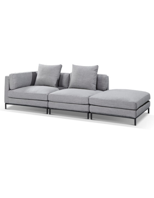 Migliore – Contemporary 3 module sofa x - New Iron Grey