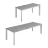 Transforming extending kitchen table in grey
