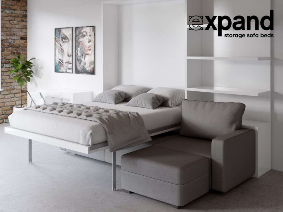 MurphySofa Clean - Sectional Queen Wall Bed